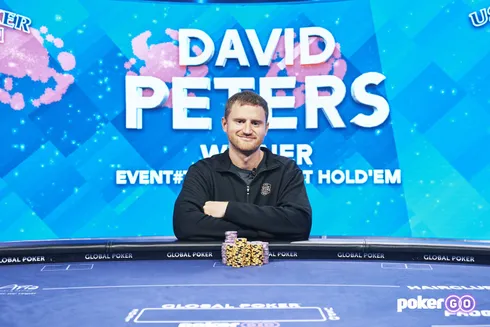 David Peters se aproxima da marca de US$ 34 milhões em premiações no circuito live (Foto: PokerGo)
