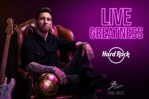 Hard Rock assinou Lionel Messi como embaixador por cinco anos
