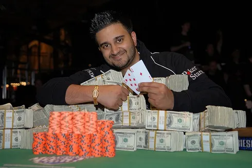 Shankar Pillai, campeão na WSOP em 2007 (foto), voltou a conquistar bracelete
