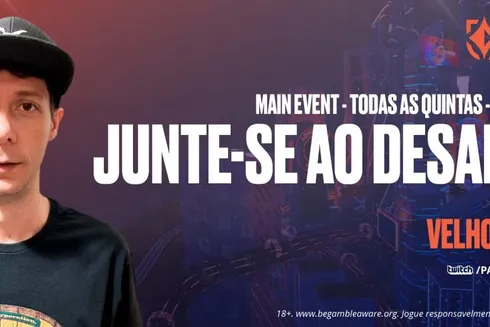 "VelhoVamp" estará no comando das transmissões da Liga partypoker em outubro
