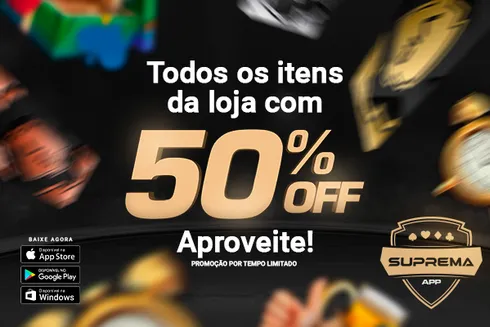 Suprema App terá itens pela metade do preço
