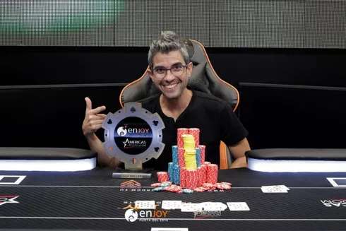 Gustavo Morales encheu o bolso com o título do High Roller do Enjoy Poker Tour
