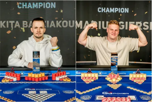 Mikita Badziakouski e Marius Gierse prevaleceram em meio a gigantes (Fotos: Super High Roller Series)
