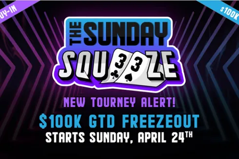 The Sunday Squeeze chega para agitar o domingo do Americas Cardroom
