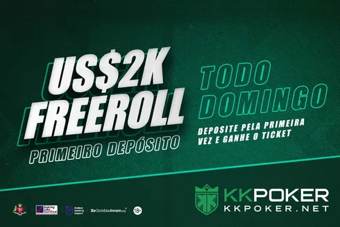 O KKPoker realizará torneios semanais que entregarão um total de US$ 2 mil em premiações para jogadores que fizerem seu primeiro depósito.
