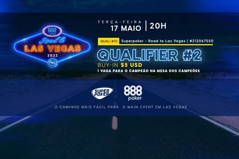 Segundo qualifier da Road to Las Vegas acontecerá nesta terça no 888poker
