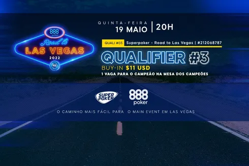 Terceiro qualifier da Road to Las Vegas acontece nesta quinta
