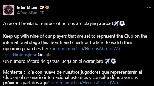 Récord de Inter Miami (Foto: X / @InterMiamiCF)