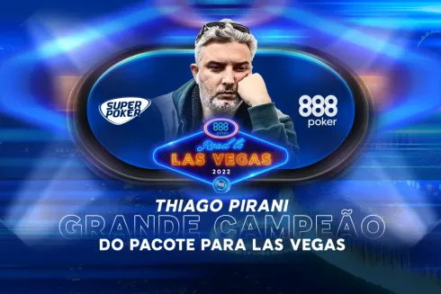 Thiago Pirani estará em Las Vegas com tudo pago pelo 888poker
