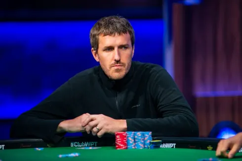 Brek Schutten foi o líder dos seis finalistas do Ev. #12 da WSOP. (Foto: World Poker Tour)
