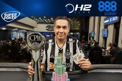 Marcelo Giordano avançou como chip leader no Super High Roller do CPH
