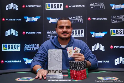 Leonardo Estrella, campeão do No-Breaks Deepstack do BSOP Rio
