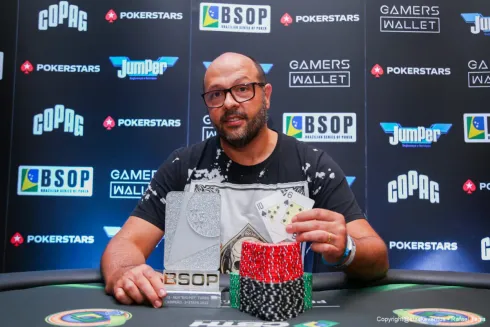 Marcus Porpino, campeão do Big Pot Turbo do BSOP Rio
