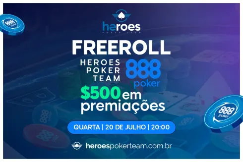 Heroes Poker Team realiza torneio hoje com US$ 500 para definir novos membros do time
