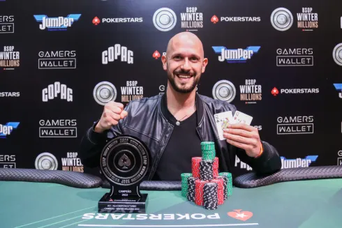 Danilo Chen, campeão do Deepstack Turbo do BSOP Winter Millions
