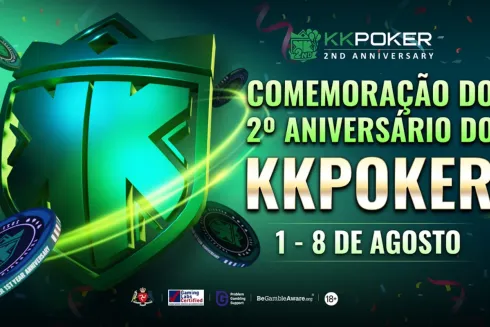 O KKPoker está completando 2 anos neste mês de agosto
