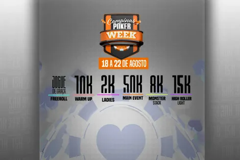 Edição do CPW trará 85K garantidos em premiações e Main Event com 50K GTD
