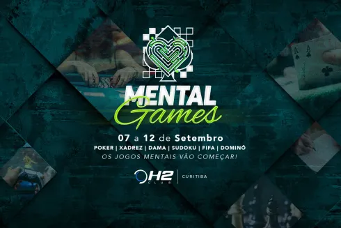 De 07 a 12 de setembro, acontecerá o Mental Games no H2 Club Curitiba
