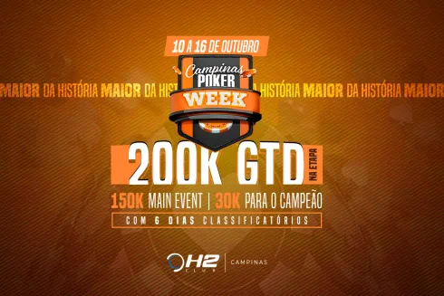 Edição histórica do CPW terá 200K garantidos na etapa e campeão do Main Event levará pelo menos 30K
