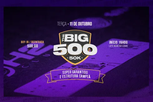 The Big 500 acontecerá no dia 11 com 2 vagas garantidas no satélite.
