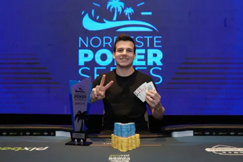 Iuran Nikolau, campeão do PLO 6-Handed KO do NPS Pixbet Salvador
