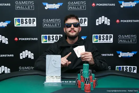 Rafael Marchetti, campeão do 6-Handed do BSOP Gramado
