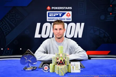 Byron Kaverman, campeão do Single-Day High Roller I do EPT Londres
