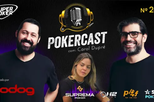 Carol Dupré participou do Pokercast
