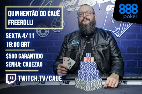 Cauê Moura juntará os fãs nesta sexta-feira no 888poker
