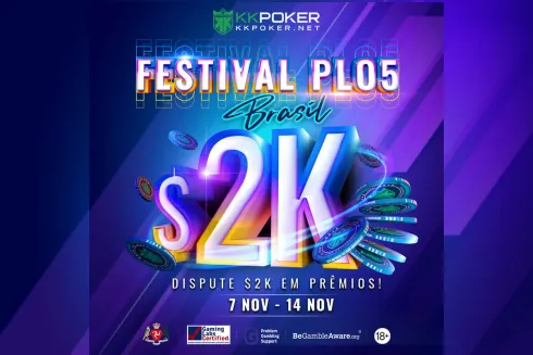 Festival PLO5 Brasil é uma das atrações do KKPoker
