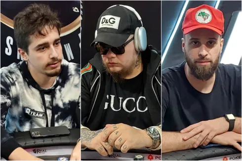 Felipe Ketzer, Carlos Zanone e Dan Almeida participaram da mão de destaque
