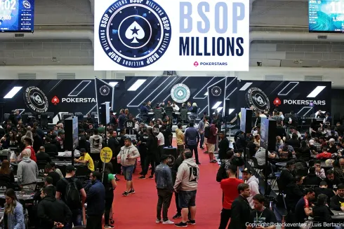 Salão do BSOP Millions segue cheio
