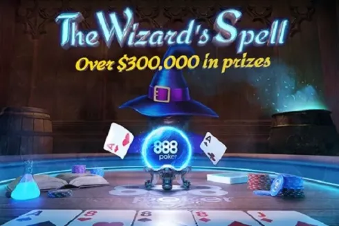 The Wizard's Spell tem atrações de graça no 888poker
