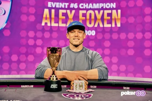 Alex Foxen, campeão do Evento #6 da PokerGO Cup (Foto: PokerGO)
