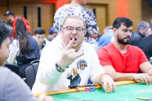 Leo Rizzo juntou o segundo maior stack entre os classificados
