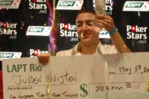 Julien Nuijten levou o grande prêmio de US$ 222.940
