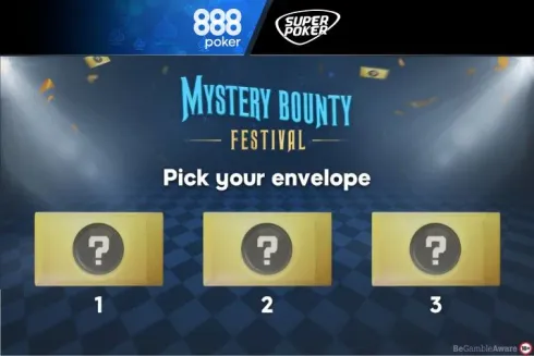 Mystery Bounty Festival fará a festa dos envelopes no 888poker
