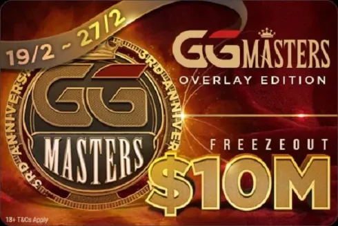 O GGMasters Overlay Edition tem US$ 10 milhões garantidos
