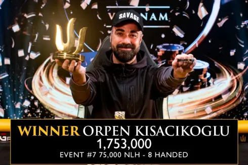 Orpen Kisacikoglu começou o Dia Final com o 7º maior stack (Foto: Triton Poker)
