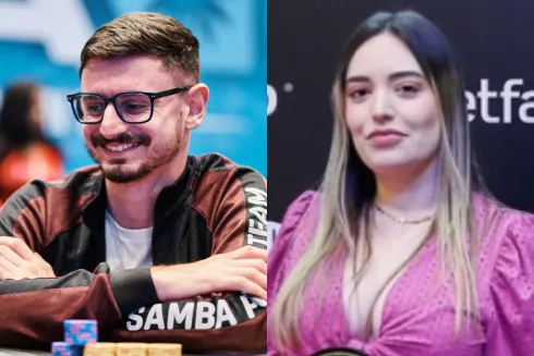 Allan Mello e Carol Dapousa foram destaques neste domingo no PokerStars
