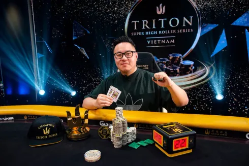 Danny Tang, campeão do Evento #11 da Triton Vietnam (Foto: Triton Poker)
