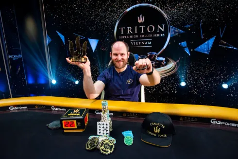 Sam Greenwood, campeão do Evento #15 da Triton Vietnam (Foto: Triton Poker)
