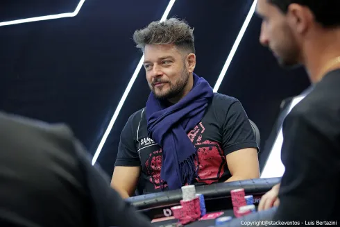 Fabiano Kovalski terá um grande stack no Dia 2 do torneio
