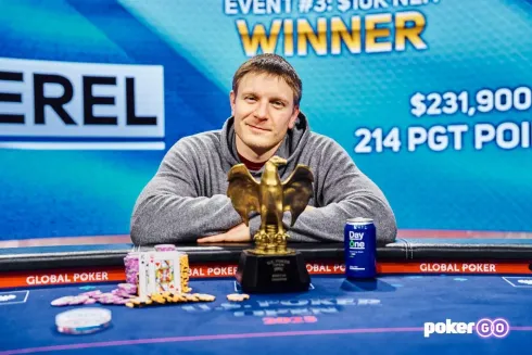 Sam Soverel, campeão do Evento #3 do US Poker Open (Foto: PokerGO)
