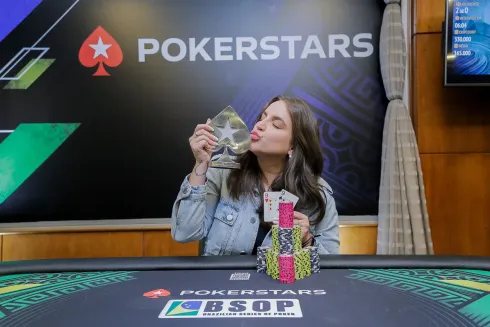 Bruna Unzueta foi a campeã do PokerStars Invitational
