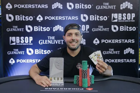 Lucas Tavares, campeão do Freezeout Turbo do BSOP São Paulo
