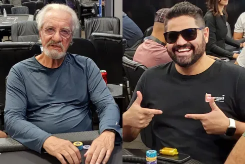 Natalino Ferraz celebrou, enquanto Thiago Freitas perdeu seu stack
