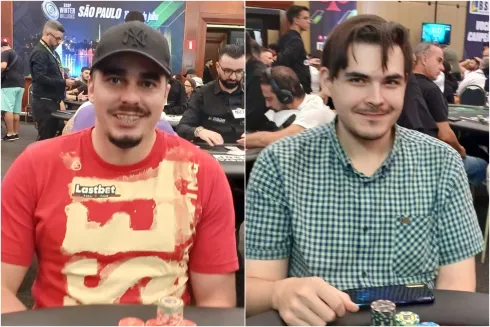 Renan Meneguetti e Eygenii Gaidukov se envolveram na ação no BSOP São Paulo
