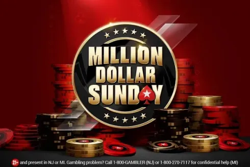 Million Dollar Sunday é a grande novidade no mercado americano do PokerStars
