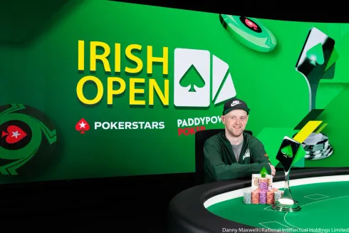 David Docherty, campeão do Main Event do Irish Poker Open
